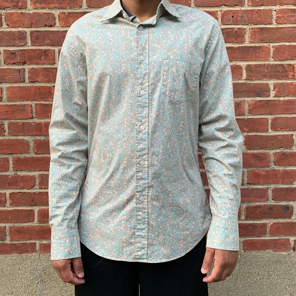 J. Crew Floral Patterned Button Down Shirt
